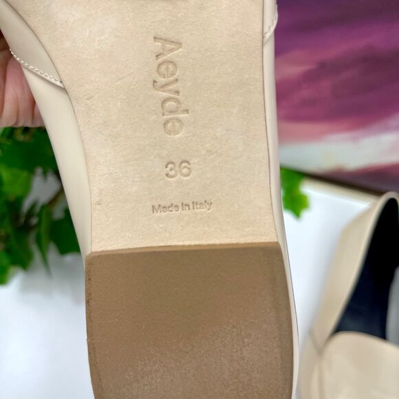 Aeyde Martha Pointed Toe Flats in Creamy  Size EU 36 / US 6 - Picture 11 of 13